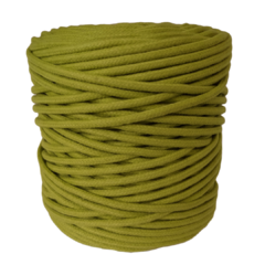 Cordão de algodão colorido - 4mm cítrico (100 metros)