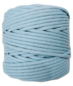 Cordão de algodão colorido - Azul bebê - 4mm (100 metros)