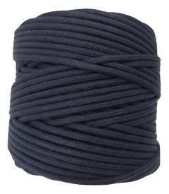 Cordão de algodão colorido - Azul marinho - 4mm (100 metros)