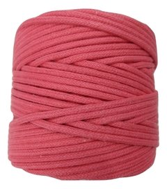 Cordão de algodão colorido - Goiaba - 4mm (100 metros)