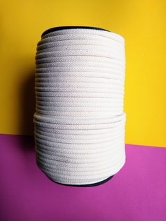 Cordão de algodão trançado cru - 6mm 1kg - MALEÁVEL