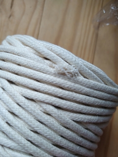 Cordão de algodão - cru - 4mm (100 metros aproxima) - comprar online