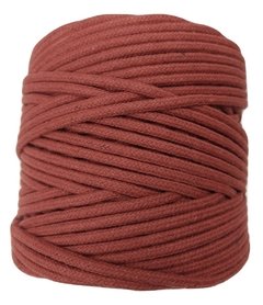 Cordão de algodão colorido - Mogno - 4mm (100 metros)