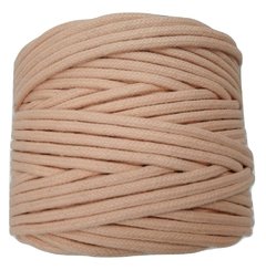 Cordão de algodão colorido - Salmão - 4mm (100 metros)