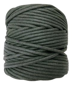 Cordão de algodão colorido - Verde Musgo - 4mm (100 metros)