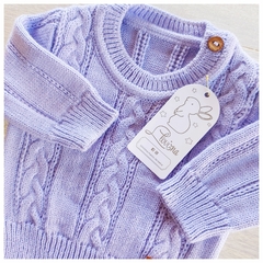 Imagen de Sweater tejido lana lavanda