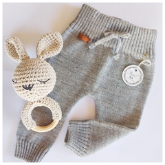 Pantalón tejido lana gris en internet