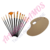 Promo 12 Pinceles Xin Bowen Surtidos + Paleta Pintor MDF