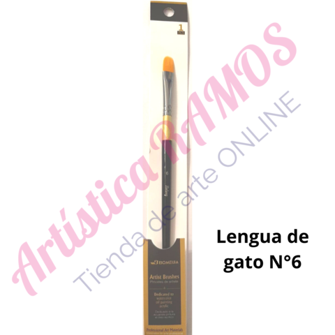 Pincel Lengua de Gato N°6 Bolong