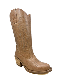 Bota Texana Larga / Suela Claro - comprar online