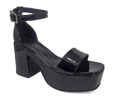 Sandalias con Plataforma / Negro Charol - comprar online