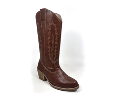 Bota Texana Larga / Marrón - comprar online