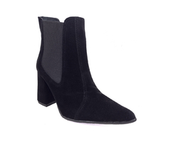 Bota Con Elástico / Negro Gamuza - comprar online