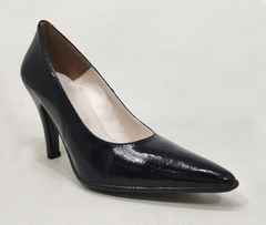 Stilettos Taco Aguja / Negro Brillo - comprar online