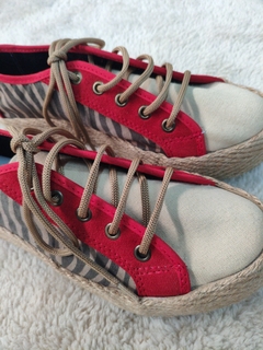 Zapatillas de Lona / Rojo Cebra en internet