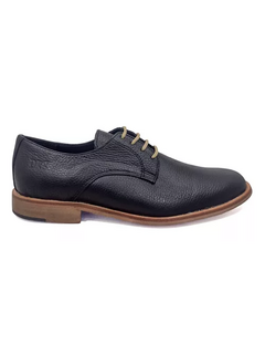 Zapato de Cuero De Hombre / Negro / Dorking