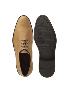 Zapato de Cuero con Cordones / Brandy - comprar online