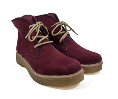 Botas Gamuzadas / Bordo