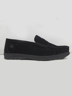 Mocasines de Hombre Negros / Cuero Gamuzado - tienda online