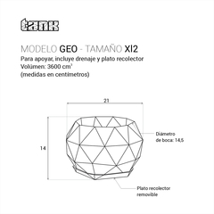 Maceta GEO | Tamaño XL2