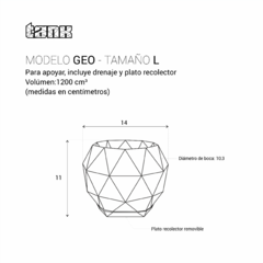 Maceta Geo | Tamaño L