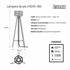 Lámpara de pie HEXA 160 - tienda online