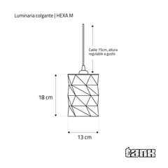 Hexa M | Luminaria colgante para techo - TANK Fábrica de Diseño