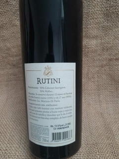 Vino Rutini Cabernet-Malbec 2019 750cc en internet