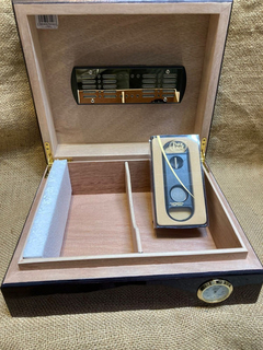 Humidor P/30 Cigarros Enchapado Cedro Park Lane Mexico. - comprar online