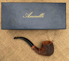 Pipa Premium Amorelli, Mod. A414, Curva. Raiz Brezo, Italia.