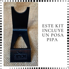 Imagen de Kit Completo Pipa By Lorenzo, Modelo Pavia, Raíz De Brezo