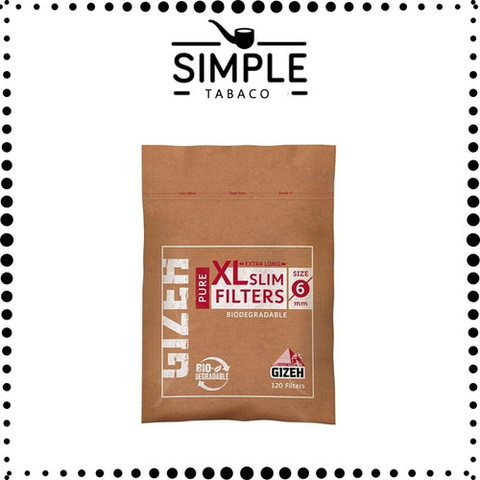 Filtro Gizeh Slim Pure Xl 6mm. Alemania. 120 U