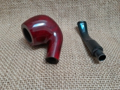 Kit Pipa Bylorenzo, Mod. Walnut Red 9mm, Raiz Brezo. Italia. - SIMPLE SHOP