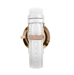 Relógio Feminino Branco Queens Rose Gold 32mm - Lys Lazuli Semijoias