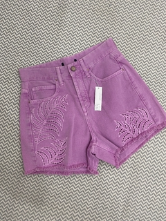 Short jeans lilás