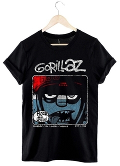 Remera Gorillaz (negro)