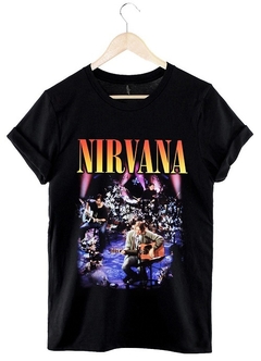 Remera Nirvana Unplugged (negro)