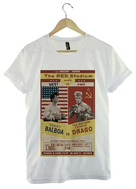 Remera Rocky vs Drago