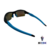 Óculos de sol Colin preto fosco com detalhe azul on internet