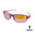 Óculos de sol Colin rosa com detalhe branco