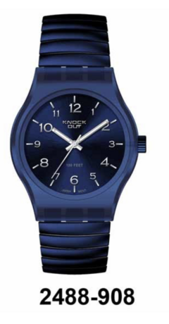 KO 2488-908 Reloj Malla Elastizada (Azul Francia)