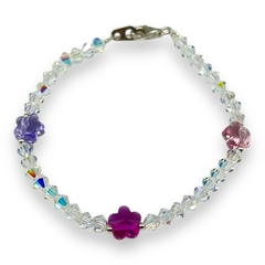 SWA Pulsera con Dijes Flores Plata Italiana - comprar online