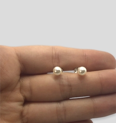 CRI 20 Aros perla (6 mm) Plata 925
