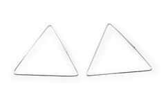 CRI 546 Aros Argollas Triángulos (50 mm) Plata 925