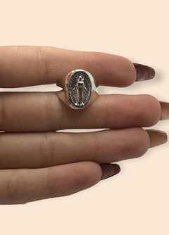 AV 717 Anillo Virgen Medalla milagrosa Plata 925