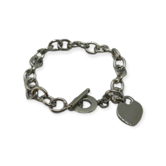 8405 Pulsera con Dije Corazon Acero Quirúrgico