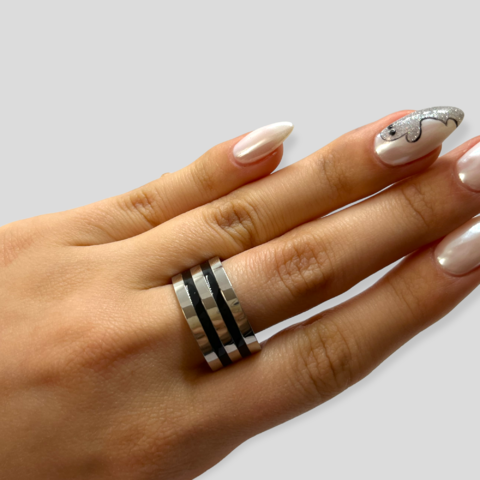 0150 Anillo Masculino Acero Quir rgico Stal Joyas