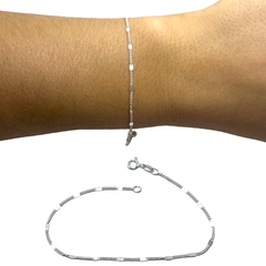 1 gr Pulsera de Diseño Premium Plata Italiana