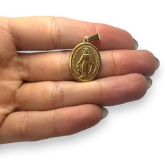 6202-2 Dije Reversible Virgen Medalla Milagrosa Acero Quirúrgico Dorado - comprar online