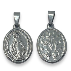 5781 Dije Reversible Virgen Medalla Milagrosa Acero Quirúrgico